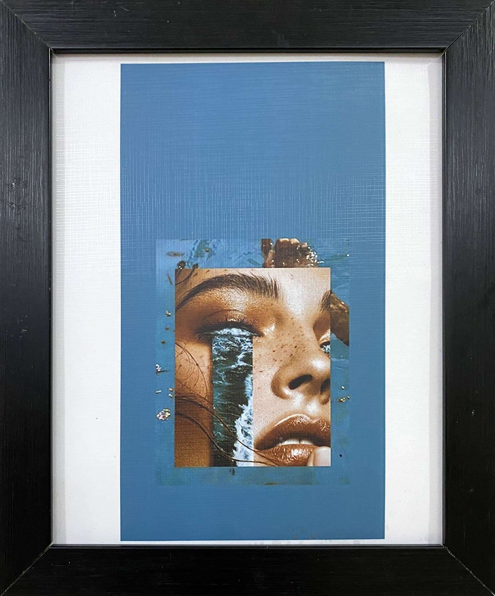 Collage print, 8×10 in black frame