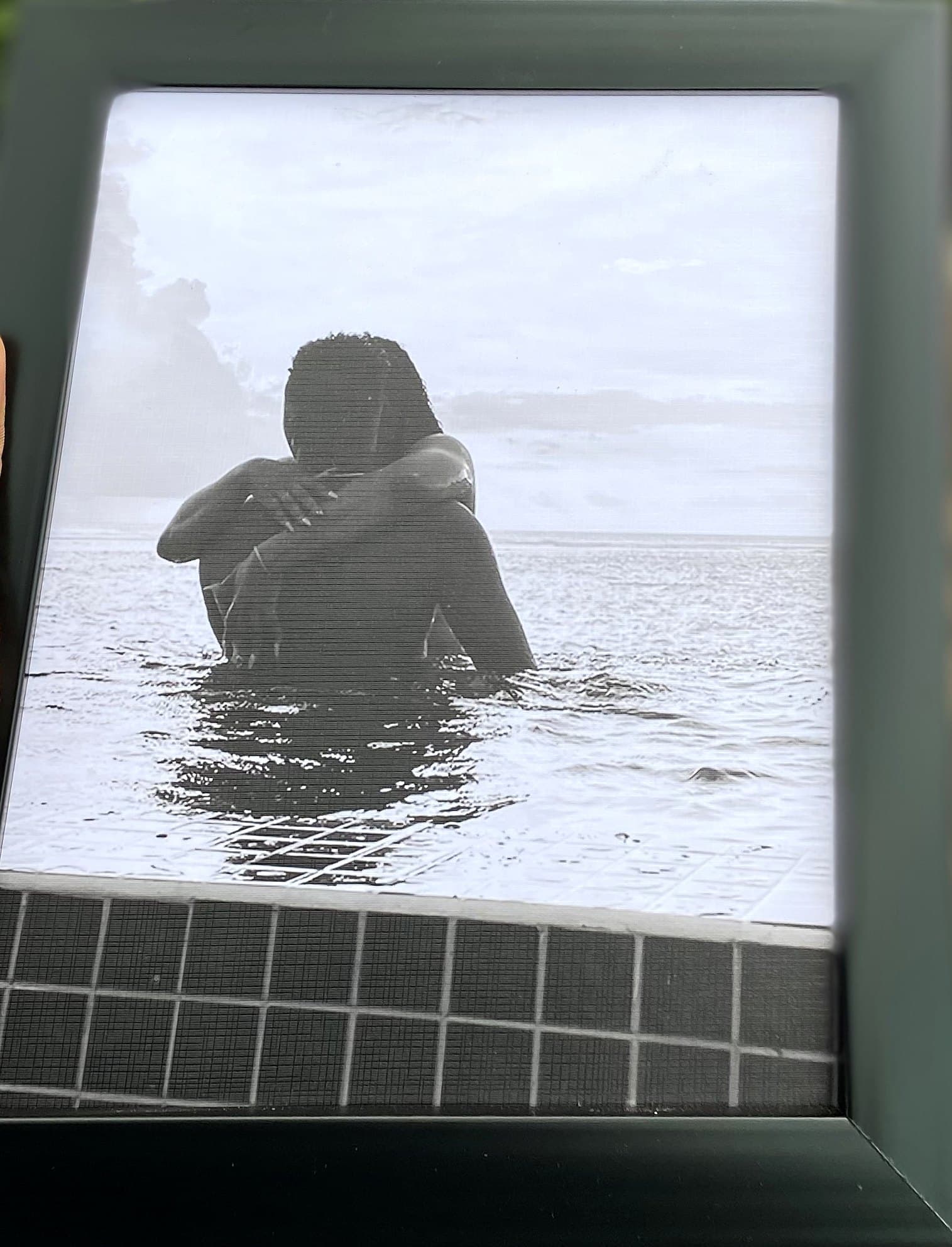 Infinity pool, 8×10 in black frame